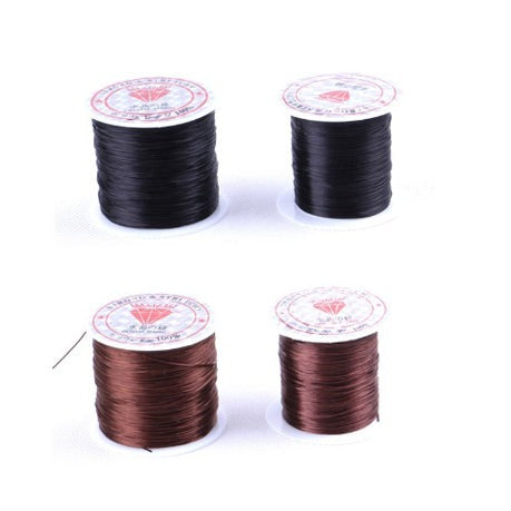 10M Brazilian Knot Hair Extension Ultra Stretchy Elastic Weaving Thread-6  Colors