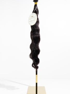 Indian Wavy I-tip Ebony (1B)